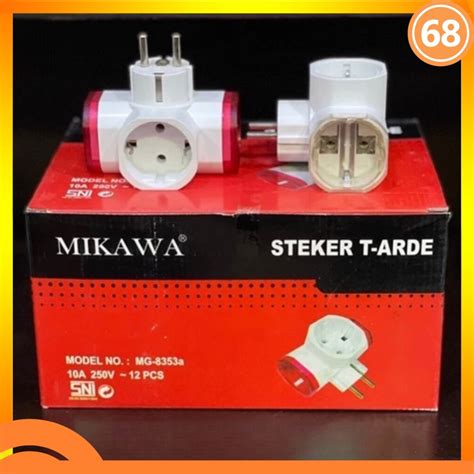 Jual Steker T Arde Arah Colokan Cabang Multi Sni Mikawa Mg A