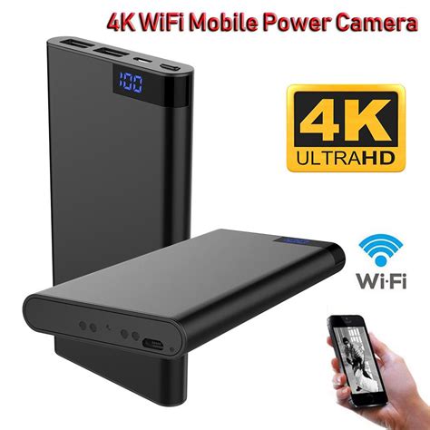 Mah Power Bank Spy Hidden Camera Night Vision Hd P Dvr K Wifi