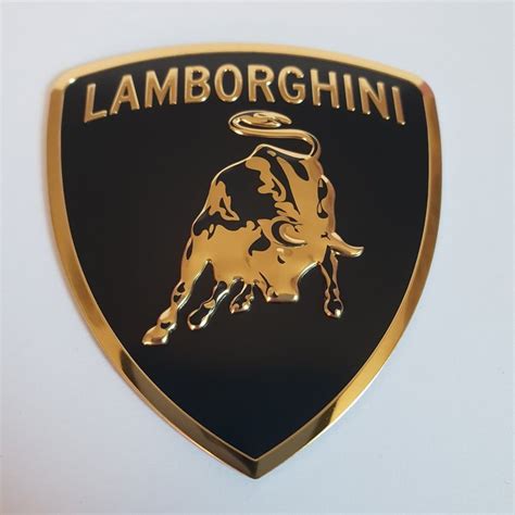 Aluminum 3D Sticker - Lamborghini Emblem Aluminium 3D - Catawiki