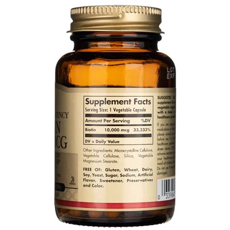 Solgar Biotin 10000 mcg - 60 Veg Capsules – Medpak
