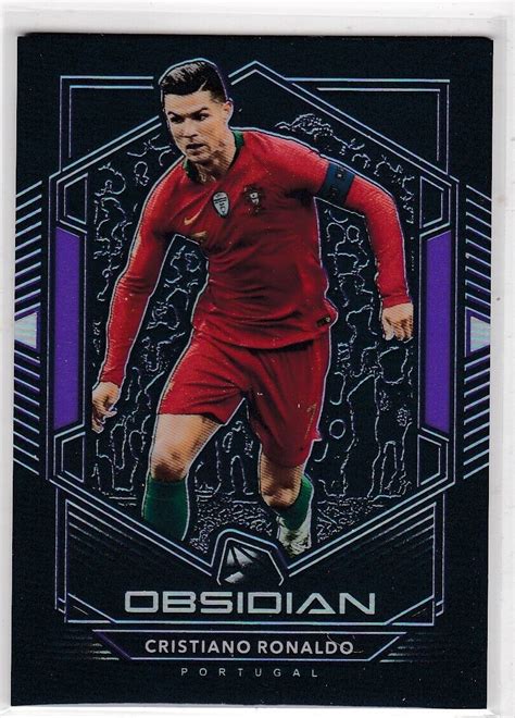 Panini Obsidian Cristiano Ronaldo Purple Parallel