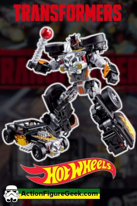 Transformers X Hot Wheels Crossover Bone Shaker Twin Mill Robots