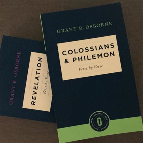 The First Two Volumes In The Osborne New Testament Commentaries Are Now