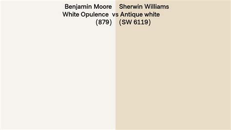 Benjamin Moore White Opulence 879 Vs Sherwin Williams Antique White