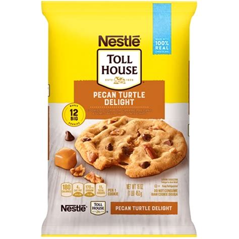 Nestl Toll House Pecan Turtle Delight Cookie Dough With Caramel