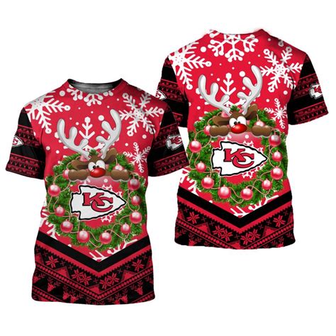 Kansas City Chiefs Christmas Reindeer Limited Edition Unisex T Shirts