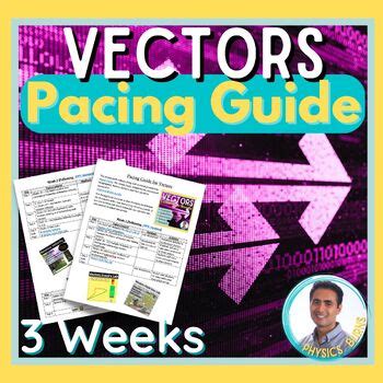 Vectors Pacing Guide - Physics by Physics Burns | TPT