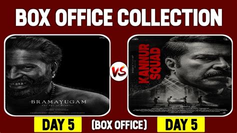 Bramayugam Vs Kannur Squad Days Box Office Collection Mammootty