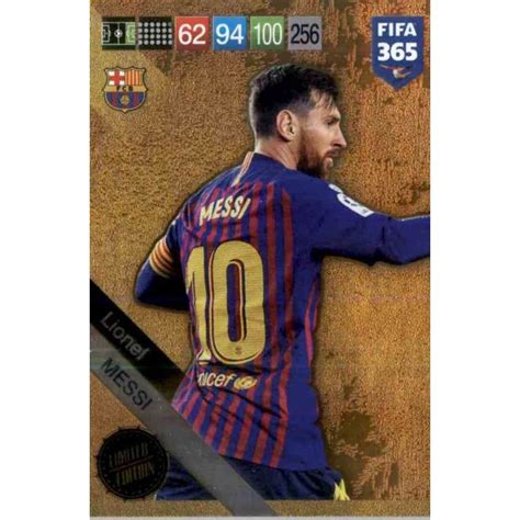 Limited Edition Lionel Messi Fifa Adrenalyn Xl Update Edition