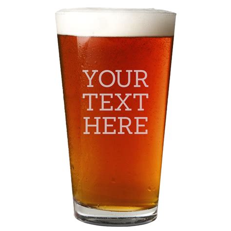 Personalized Etched Pint Glass Custom Beer Glass Groomsman Etsy