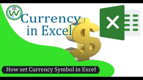 How To Insert A Currency Symbol In Excel Youtube