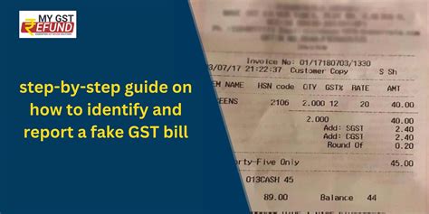 Gst Bill How To Identify A Fake Gst Bill And Report It