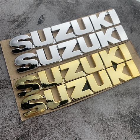 1 Par Abs Suzuki Carta Logotipo Carro Auto Emblema Do Tronco Traseiro