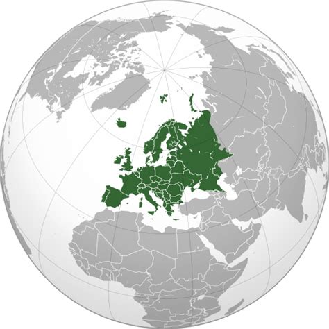 File Europe Orthographic Caucasus Urals Boundary With Borders Svg