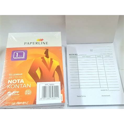 Jual Nota Kontan Kecil 1 Ply Rangkap Paperline Ppl Shopee Indonesia