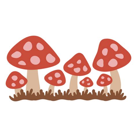 Diseños PNG de mushrooms para camisetas Merch