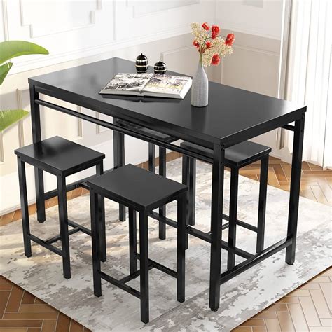 Counter Height Dining Set Pieces Extra Long Dining Table Set With