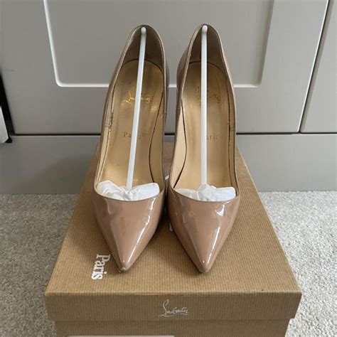 Christianlouboutin So Kate Nude Patent Heels Size Depop