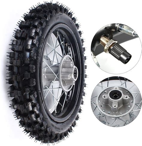 Amazon Dirt Bike Tires Rear Wheel Tire Rim 12Inch 80 100 12 Wheel