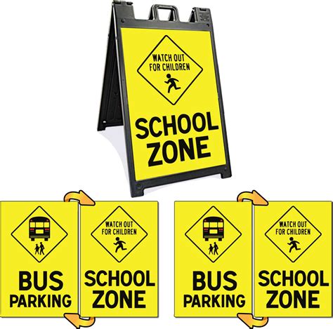 Slow School Zone Sign