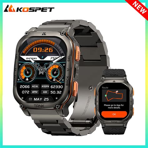 2024 KOSPET TANK M3 Ultra GPS Smartwatches Men Women Waterproof Smart