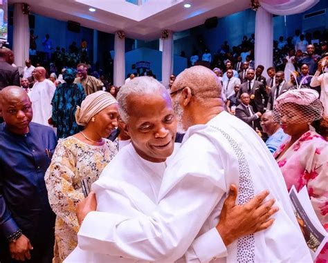 Photo News Osinbajo Gowon Sanwo Olu Attend Hilda Adefarasins