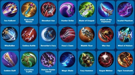 Item Ml Daftar Lengkap Item Terbaru Mobile Legends Dunia Games