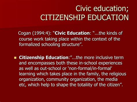 PPT - CIVIC EDUCATION, CITIZENSHIP EDUCATION, SOCIAL STUDIES PowerPoint ...