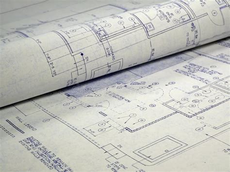 Design Blueprint stock photo. Image of draft, contractor - 1682308