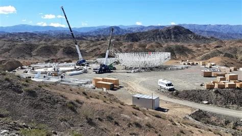 La obra de ensamblaje del Radiotelescopio CART superó el 50 y se