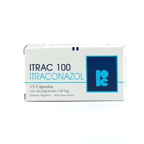 Itrac 100 Itraconazol Caja de 15 cápsulas con microgránulos 100 mg