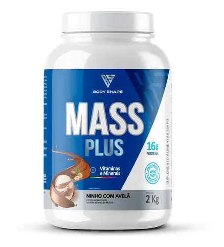 Suplemento En Polvo Body Shape Whey Mass Plus Creatina Hipercalorico