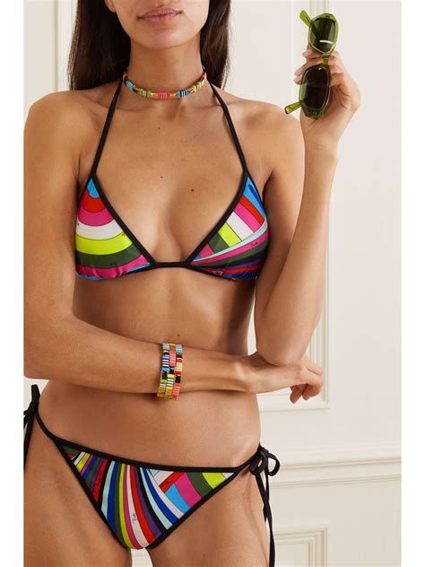 PUCCI Printed Bikini Briefs NET A PORTER