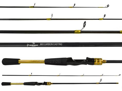 Vara Para Molinete Alto Mar Pesca Mix Carbon 6 0 1 80m 10 25Lbs HY