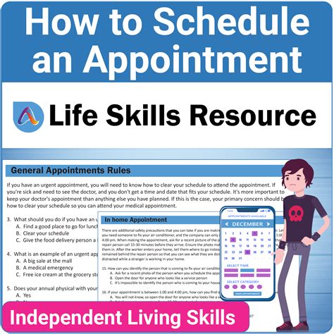 Practical Life Skills Activity for Teens and Adults - How to Schedule