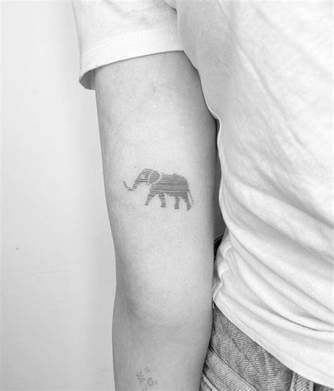 abstract elephant tattoo - TheFab20s