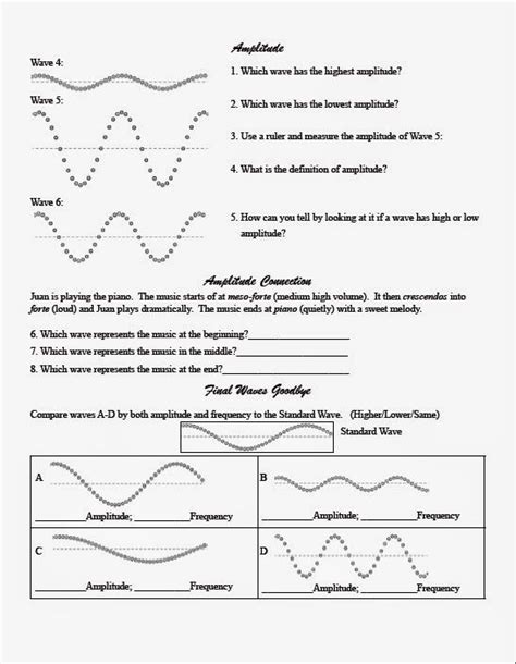 Waves 8th Grade Science Worksheet