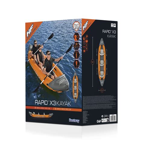 Bestway Kajak Set Hydro Force Rapid X Aufblasbar Bazarport