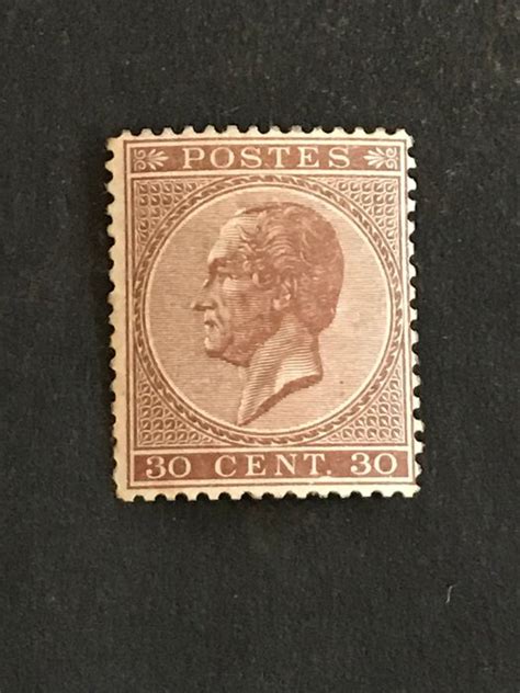 Belgium 1865 1866 Leopold II In Profile 30c Dark Brown Catawiki