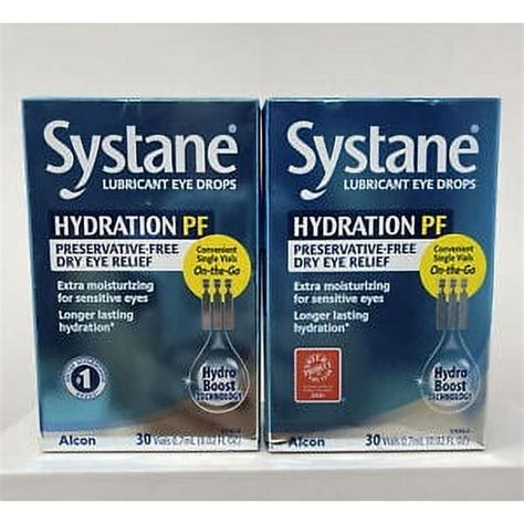 2 Pack Systane Lubricant Eye Drops Hydration Pf Dry Relief 30ct 04