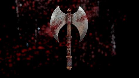 Great Axe fanart blood version - 3D model by Alex (@alexonemore ...