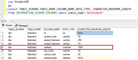 Sql List All Column Names In Table Printable Online