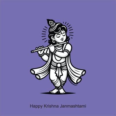 Krishna Black And White Vector Art, Icons, and Graphics for Free Download