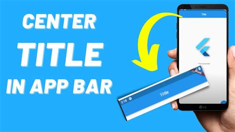 How To Center The Title Of An Appbar Flutter YouTube