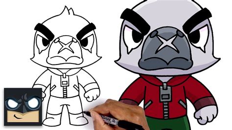 How To Draw White Crow Brawl Stars