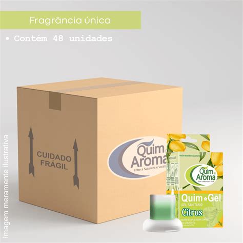 Caixa Fechada Gel Sanit Rio Premium Citrus Quim Aroma