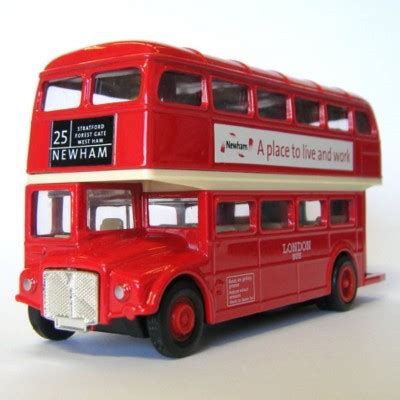 Brand Ahoy London Double Decker Routemaster Bus Model In Red