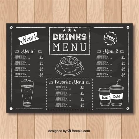 Chalkboard Style Cafe Menu Template Cafe Menu Template Diy Etsy Artofit