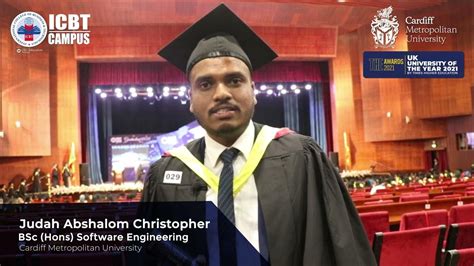 Bsc Hons Software Engineering Graduated Mr Judah Shared His Experience On The Icbt Graduation