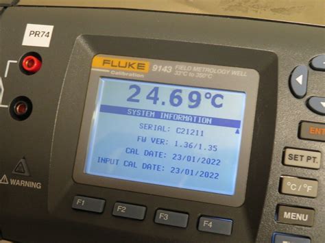 Fluke 9143 Field Metrology Well 33 350C W 5627 9 RTD Probe PR74